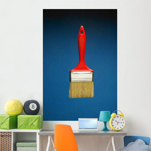 A Red Paintbrush Wall Mural