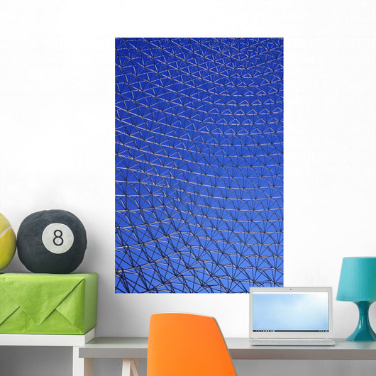 A Large Metal Mesh Wall Mural