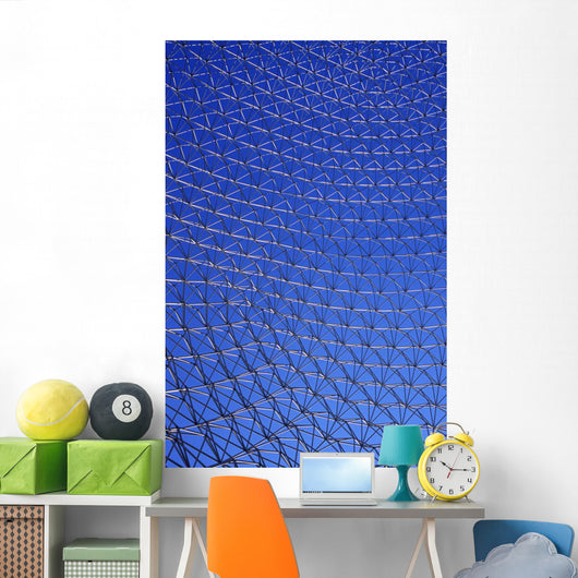 A Large Metal Mesh Wall Mural