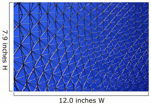 Metal Mesh Against A Blue Sky Wall Mural