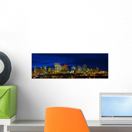 Edmonton Skyline Wall Mural