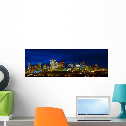 Edmonton Skyline Wall Mural