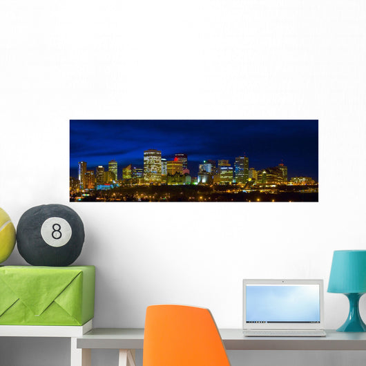 Edmonton Skyline Wall Mural
