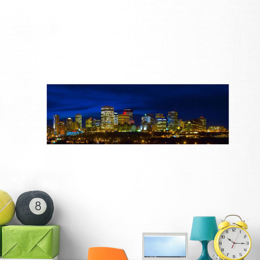 Edmonton Skyline Wall Mural
