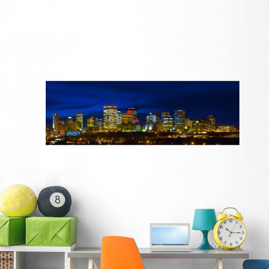 Edmonton Skyline Wall Mural