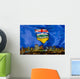 Flag Of Alberta Over Edmonton Wall Mural