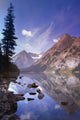 Mountain Lake, Elk Lakes Provincial Park, British Columbia, Canada Wall Mural