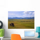 Cowboys And Wagon On A Cattle Drive Wall Mural