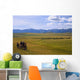 Cowboys And Wagon On A Cattle Drive Wall Mural