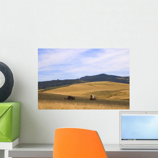 Chuck Wagons Crossing The Prairies Wall Mural
