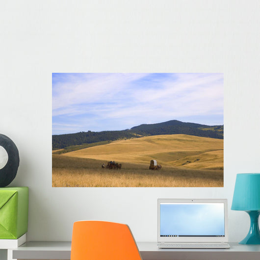 Chuck Wagons Crossing The Prairies Wall Mural