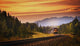 An Oncoming Train Wall Mural