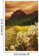 A Country Road With A Mountain In The Background Wall Mural