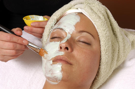 spa salon facial masque application Wall Mural