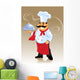 chef cook and plate Wall Mural