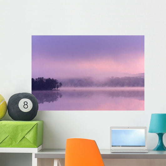 A Peaceful Water Mist Wall Mural