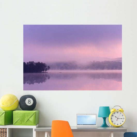 A Peaceful Water Mist Wall Mural