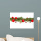 Evergreen with Red Baubles Wall Decal