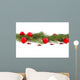Evergreen with Red Baubles Wall Decal