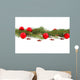 Evergreen with Red Baubles Wall Decal