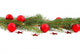 Evergreen with Red Baubles Wall Decal