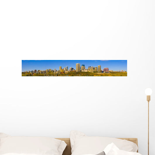 Edmonton Skyline Wall Mural