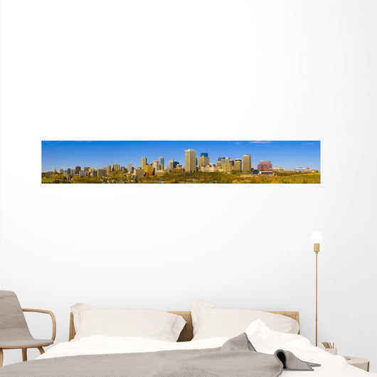 Edmonton Skyline Wall Mural