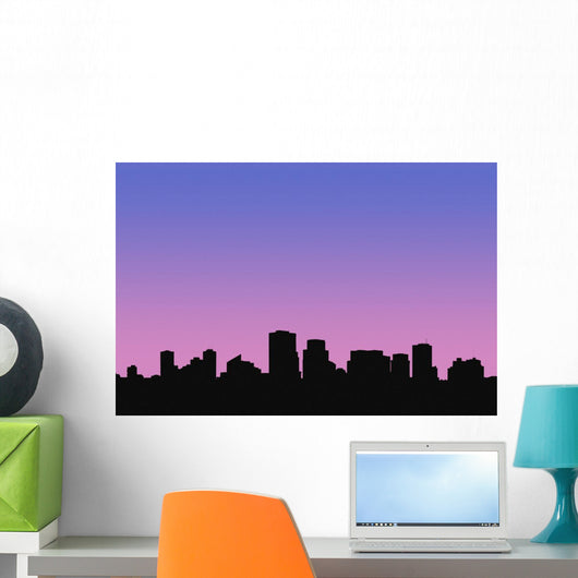 A Cityscape Wall Mural