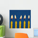 Five Candles Burning Wall Mural