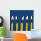 Five Candles Burning Wall Mural