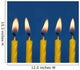 Five Candles Burning Wall Mural