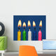 Colourful Candles Lit Wall Mural