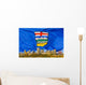 Alberta's Flag Behind Edmonton Skyline Wall Mural