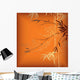 Bamboo Orange Wall Mural