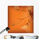 Bamboo Orange Wall Mural