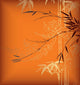 Bamboo Orange Wall Mural