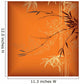 Bamboo Orange Wall Mural