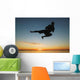 Silhouette In The Sunrise Wall Mural