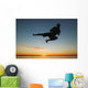 Silhouette In The Sunrise Wall Mural
