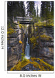 Maligne Canyon Waterfall Wall Mural