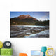 Mount Kerkeslin Athabasca Falls Jasper National Park Wall Mural