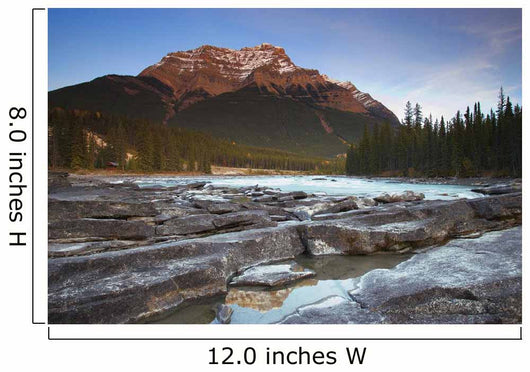 Mount Kerkeslin Athabasca Falls Jasper National Park Wall Mural