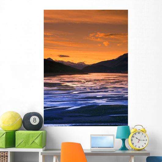 Medicine Lake, Jasper National Park, Jasper, Alberta, Canada Wall Mural