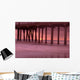 Sunset Behind Pier Wall Mural