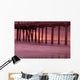 Sunset Behind Pier Wall Mural