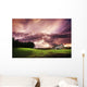 A Lonely Farm Building In An Open Field Wall Mural