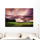 A Lonely Farm Building In An Open Field Wall Mural