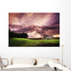 A Lonely Farm Building In An Open Field Wall Mural