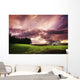 A Lonely Farm Building In An Open Field Wall Mural