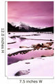 A Winter Mountain Scene Wall Mural